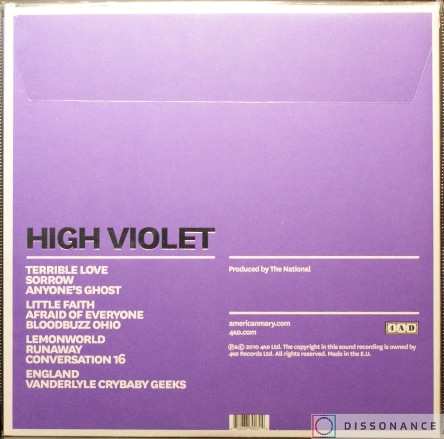 Виниловая пластинка National - High Violet (2010) - фото 1