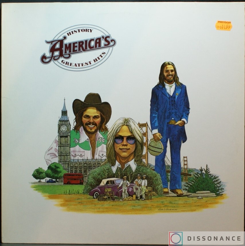 Виниловая пластинка America - America Greatest Hits (1975) - фото обложки