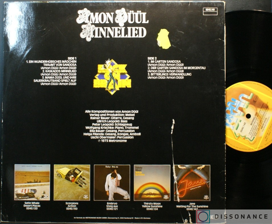 Виниловая пластинка Amon Duul - Minnelied (1969) - фото 1