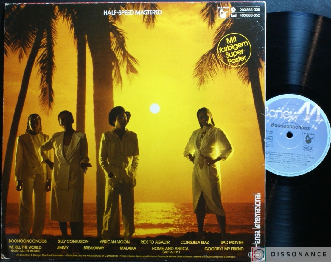 Виниловая пластинка Boney M - Boonoonoonoos (1981) - фото 1