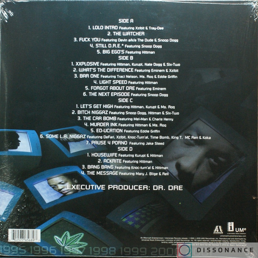 Виниловая пластинка Dr. Dre - 2001 (1999) - фото 1