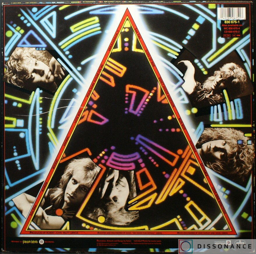 Виниловая пластинка Def Leppard - Hysteria (1987) - фото 1