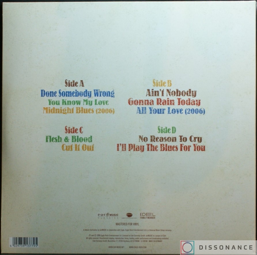 Виниловая пластинка Gary Moore - Old New Ballads Blues (2006) - фото 1