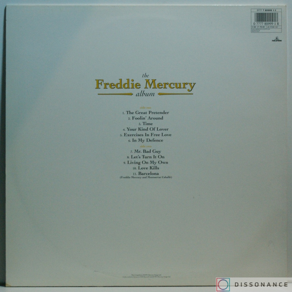 Виниловая пластинка Freddie Mercury - The Freddie Mercury Album (1992) - фото 1