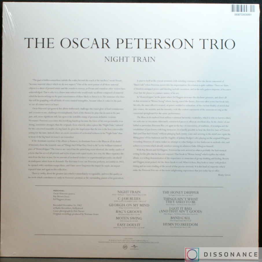 Виниловая пластинка Oscar Peterson - Night Train (1963) - фото 1