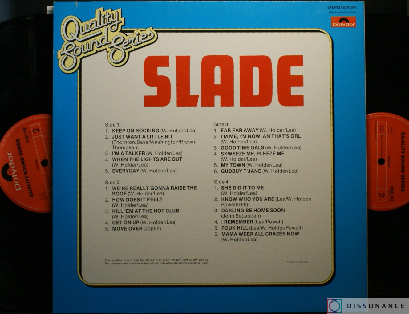Виниловая пластинка Slade - Quality Sound Series (1978) - фото 2