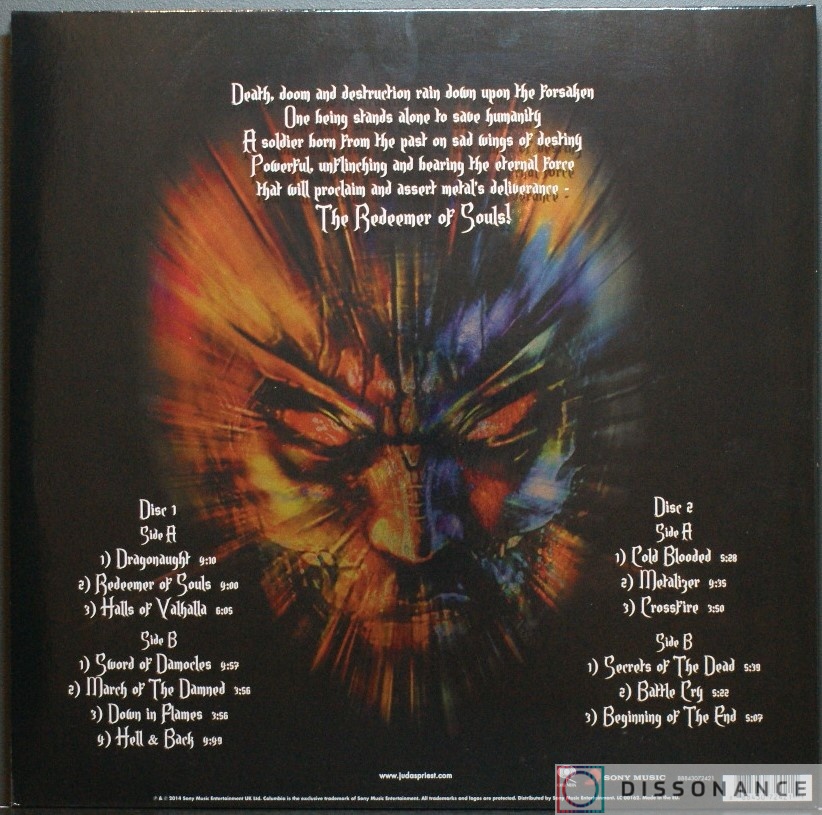 Виниловая пластинка Judas Priest - Redeemer Of Souls (2014) - фото 1