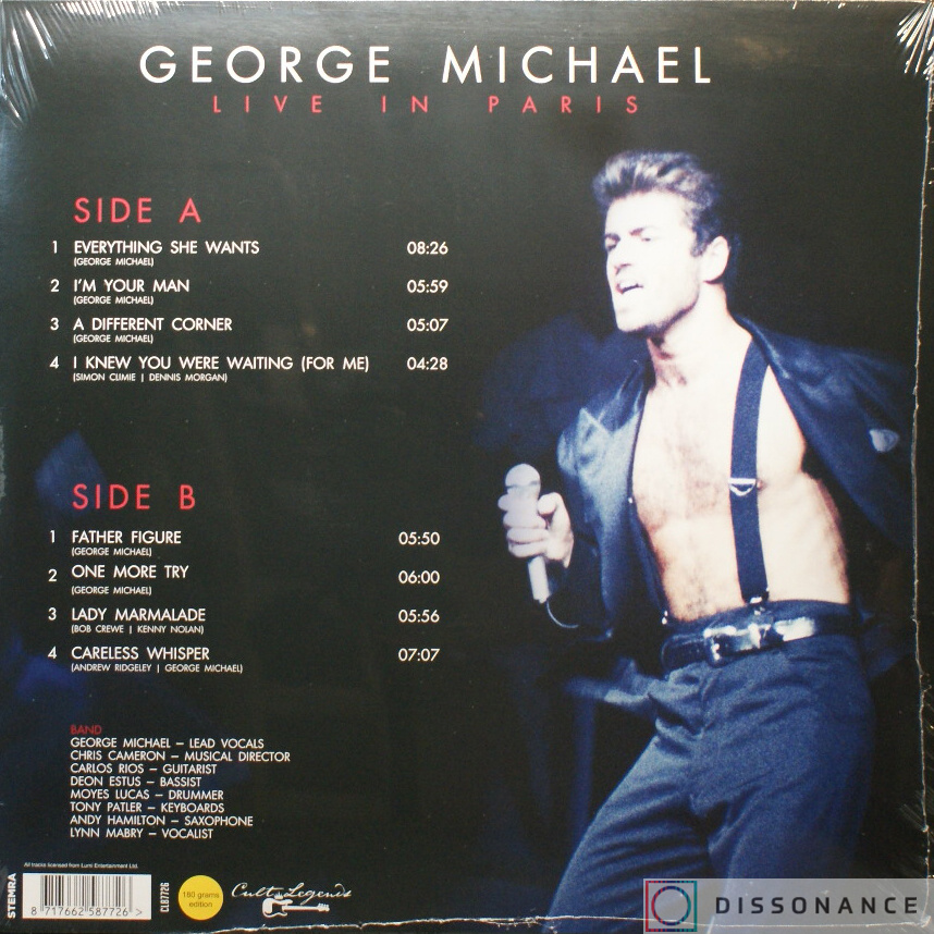 Виниловая пластинка George Michael - Live In Paris (1988) - фото 1