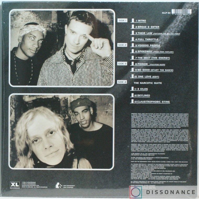 Виниловая пластинка Prodigy - Music For The Jilted Generation (1994) - фото 1