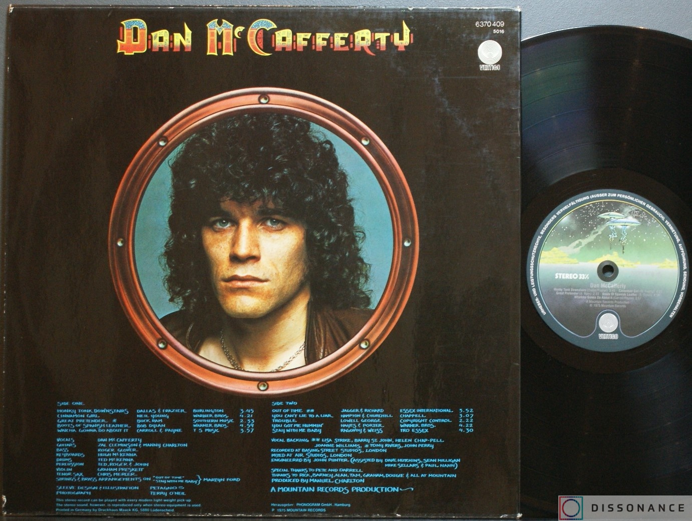 Виниловая пластинка Dan McCafferty - Dan McCafferty (1975) - фото 1