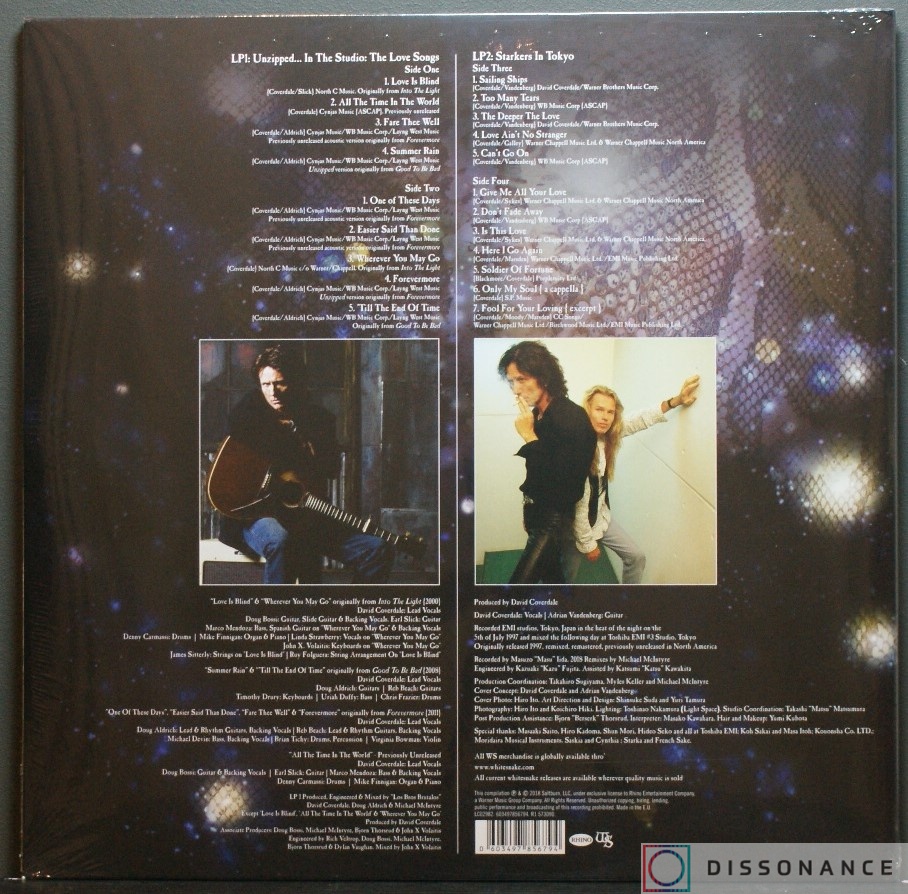 Виниловая пластинка Whitesnake - Unzipped (2018) - фото 1