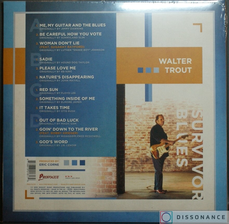 Виниловая пластинка Walter Trout - Survivor Blues (2019) - фото 1