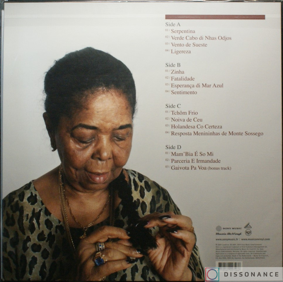Виниловая пластинка Cesaria Evora - Nha Sentimento (2009) - фото 1