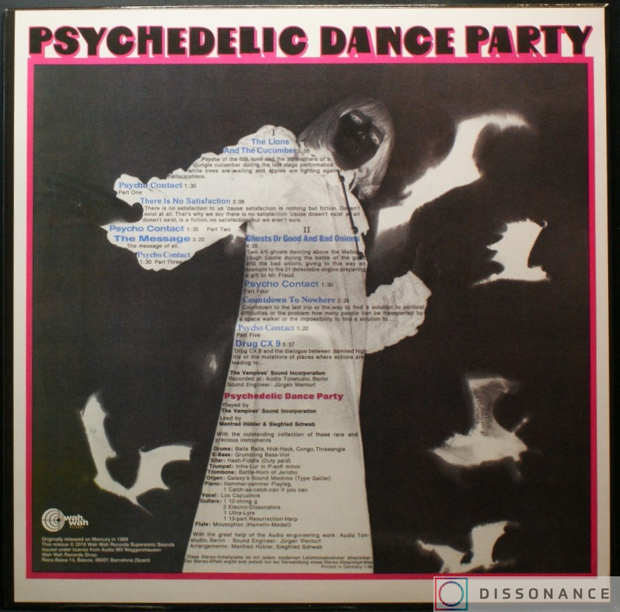 Виниловая пластинка Vampire Sound Incorporation - Psychedelic Dance Party (1969) - фото 1