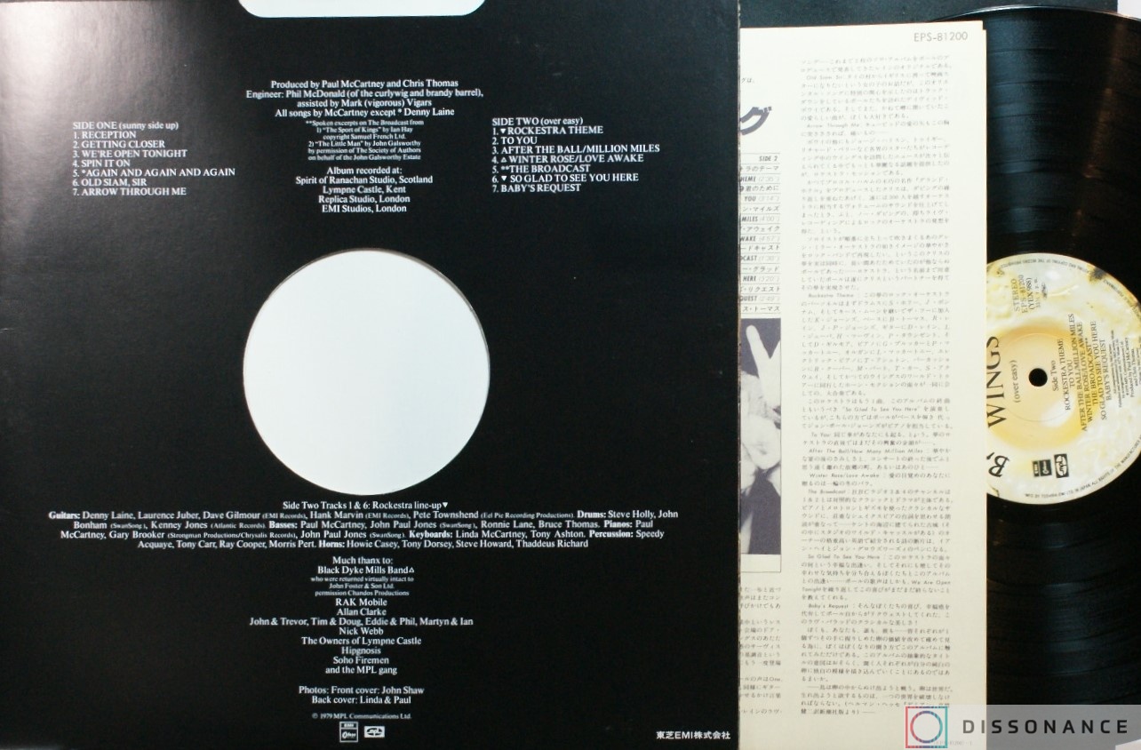 Виниловая пластинка Paul McCartney - Back To The Egg (1979) - фото 2