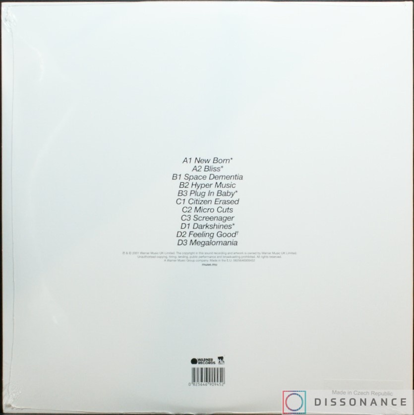 Виниловая пластинка Muse - Origin Of Symmetry (2001) - фото 1