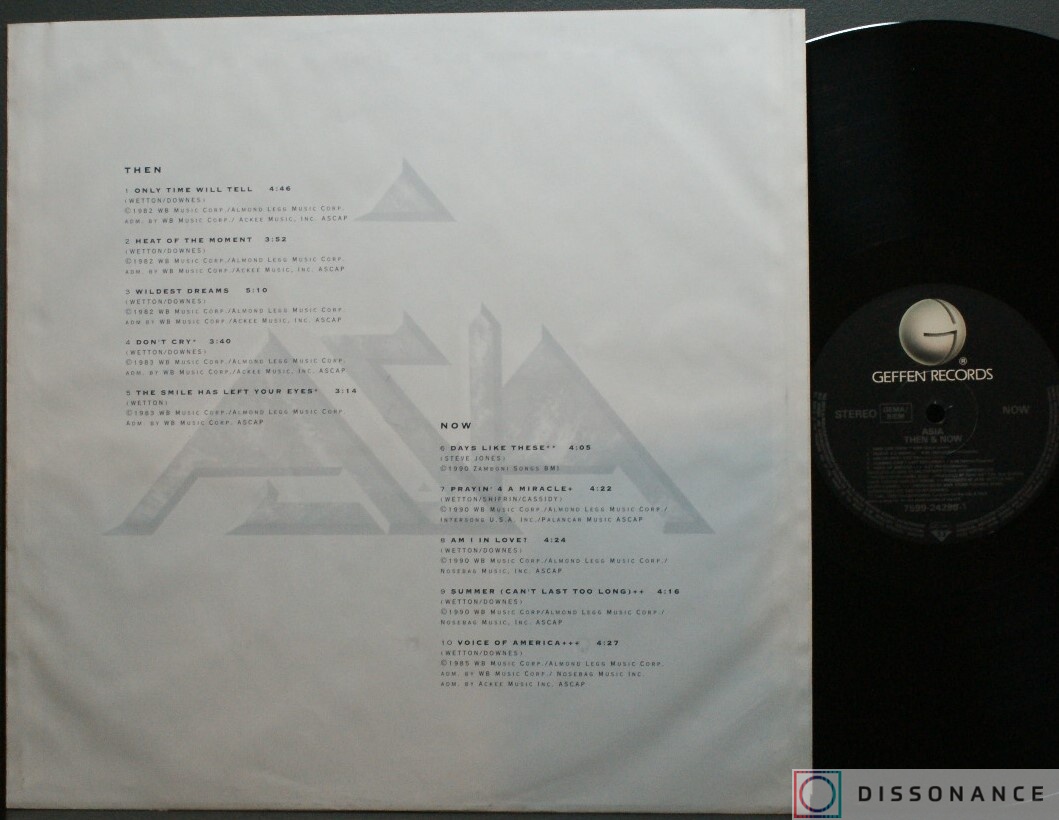 Виниловая пластинка Asia - Then And Now (1990) - фото 2