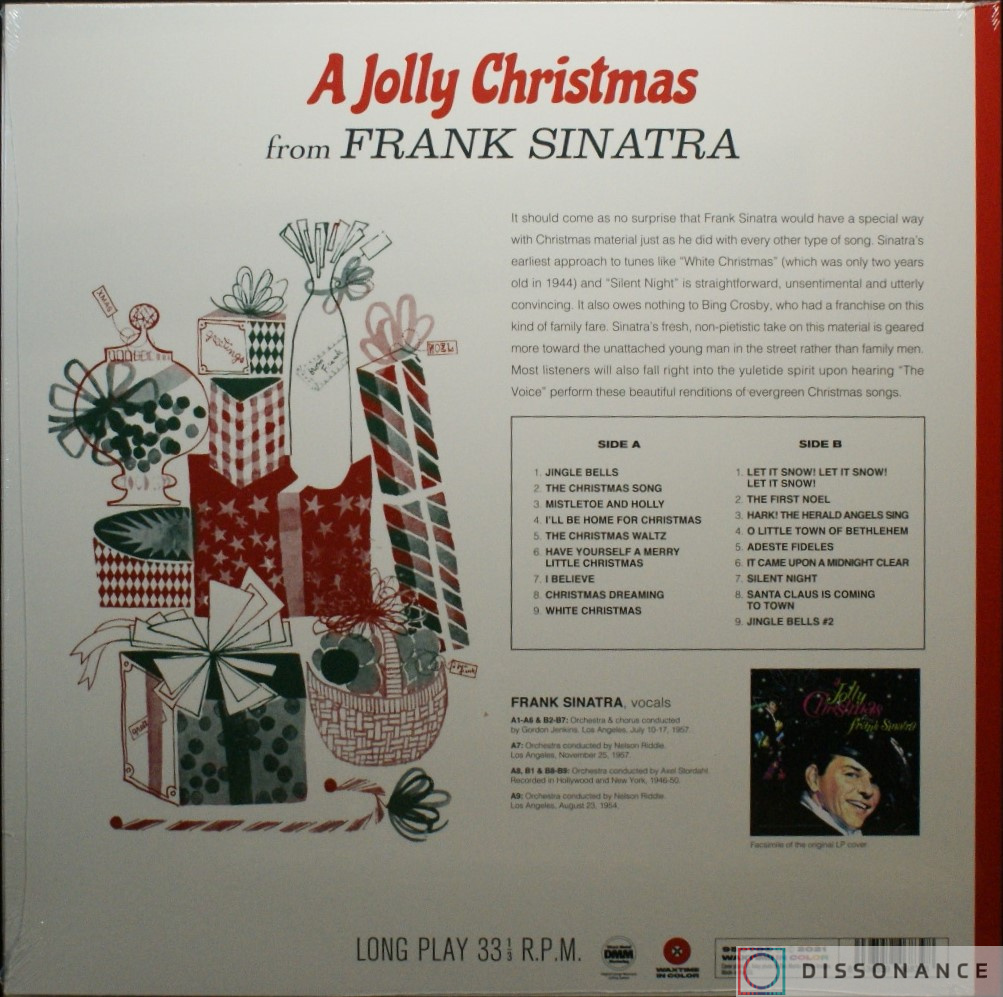 Виниловая пластинка Frank Sinatra - Jolly Christmas From Sinatra (1965) - фото 1