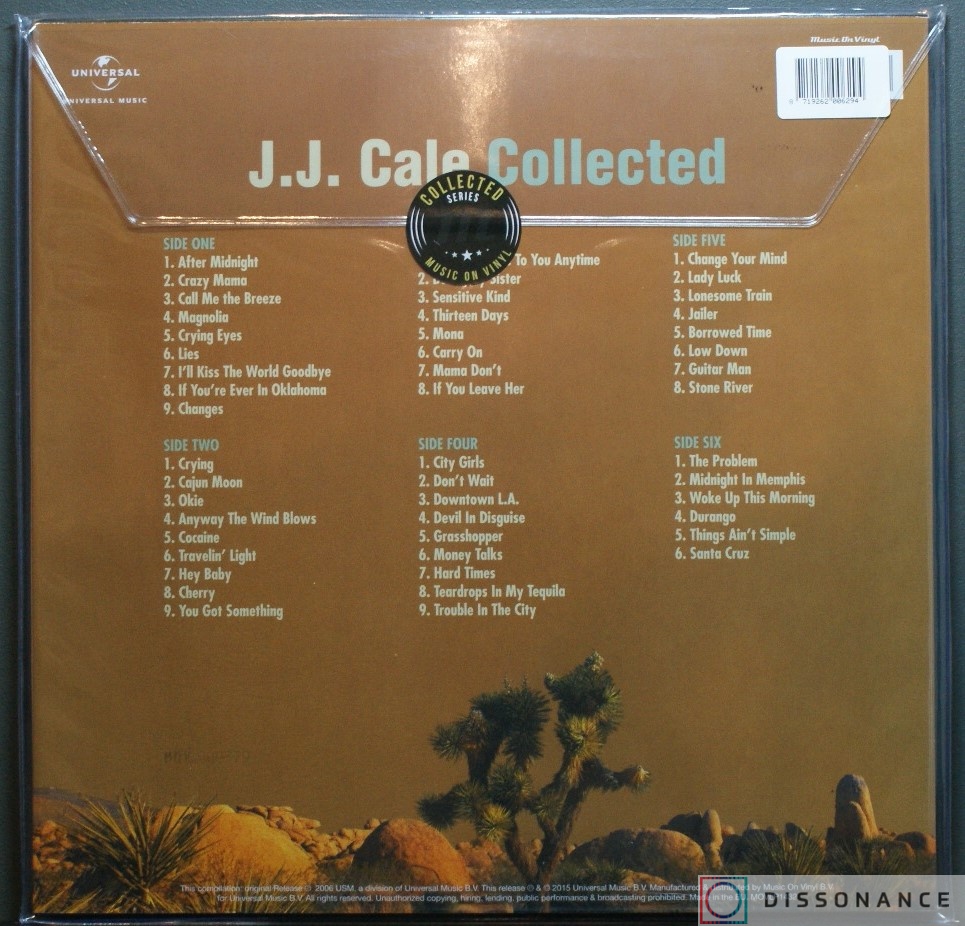 Виниловая пластинка JJ Cale - Collected (2006) - фото 1