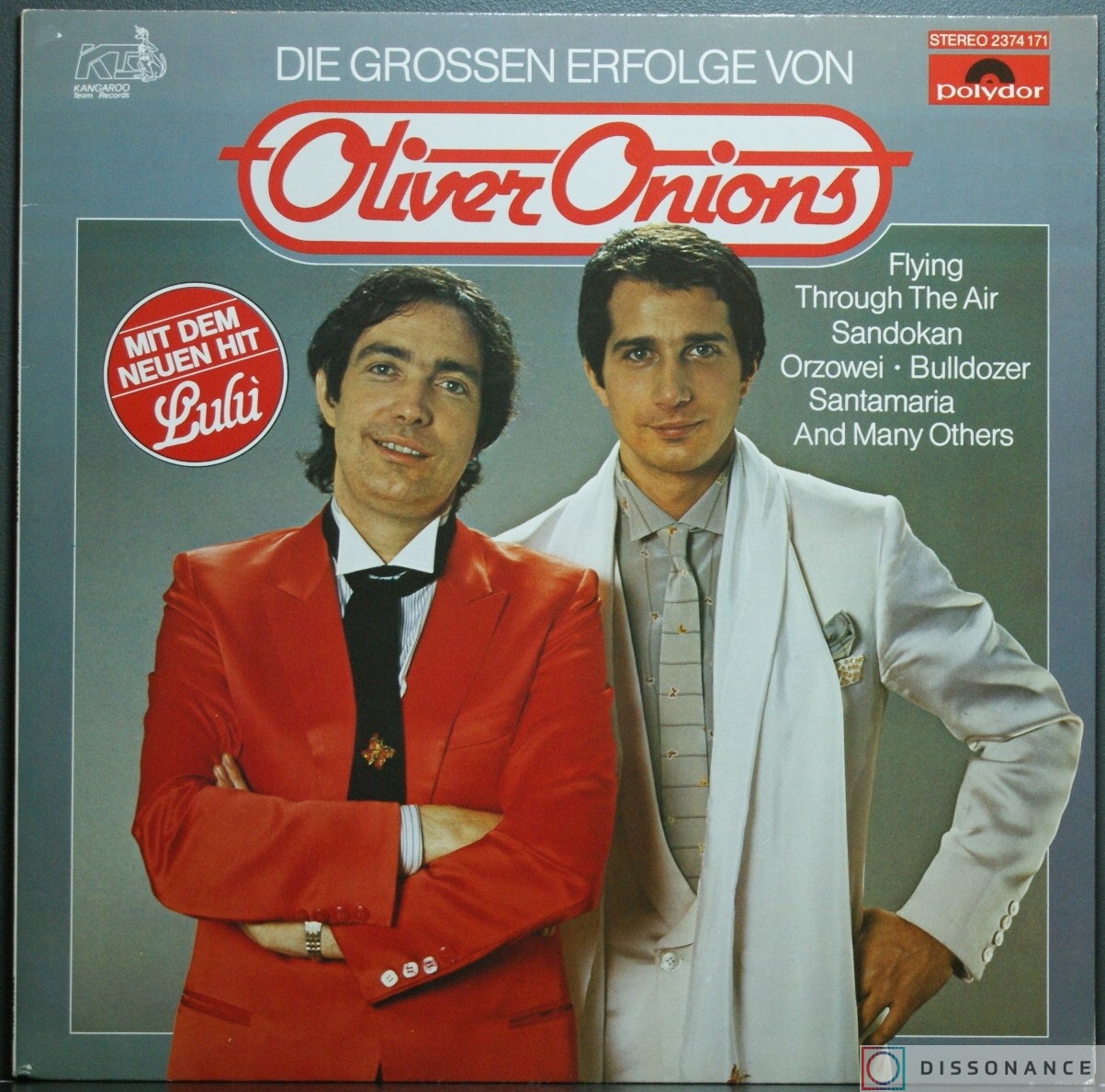 Виниловая пластинка Oliver Onions - Die Grossen Erfolge Von Oliver Onions (1980) - фото обложки