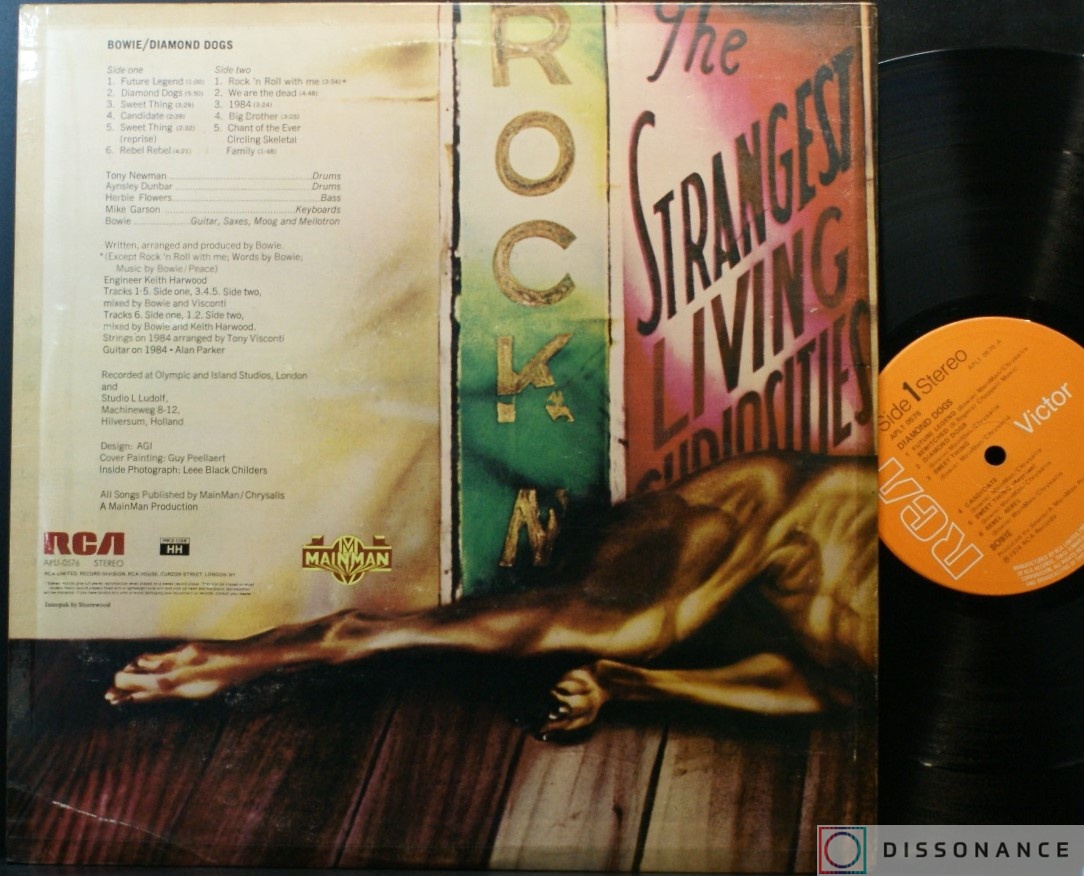 Виниловая пластинка David Bowie - Diamond Dogs (1974) - фото 2