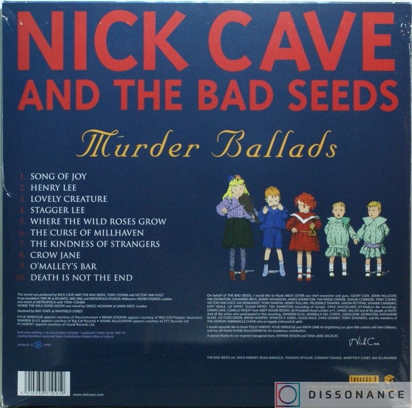 Виниловая пластинка Nick Cave - Murder Ballads (1996) - фото 1