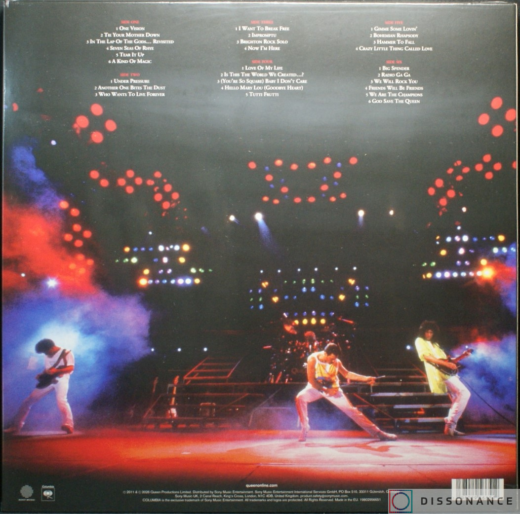 Виниловая пластинка Queen - Live At Wembley Stadium (1990) - фото 1