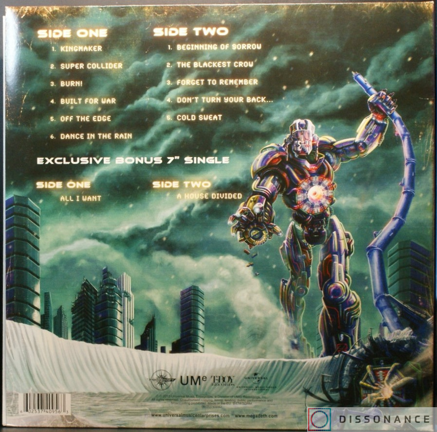 Виниловая пластинка Megadeth - Super Collider (2013) - фото 2