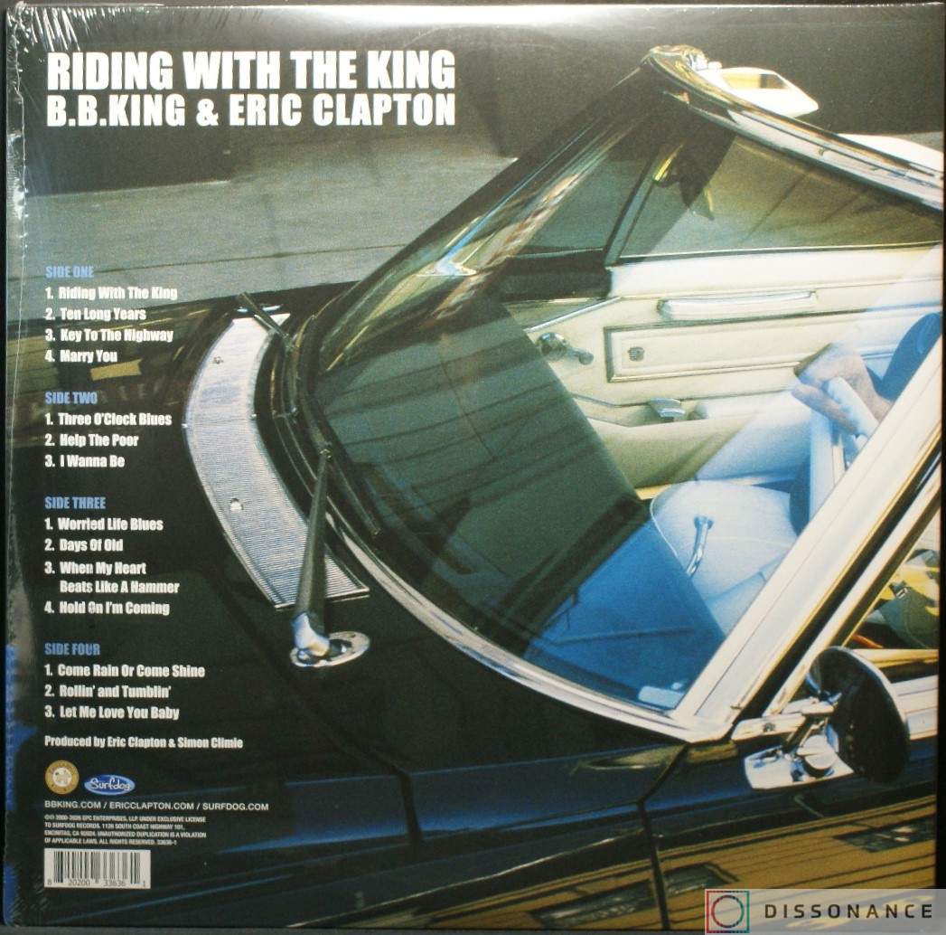 Виниловая пластинка Eric Clapton And BB King - Riding With A King (2000) - фото 1