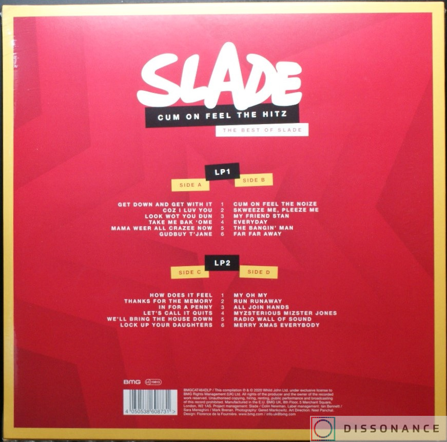 Виниловая пластинка Slade - Cum On Feel The Hitz (2020) - фото 1