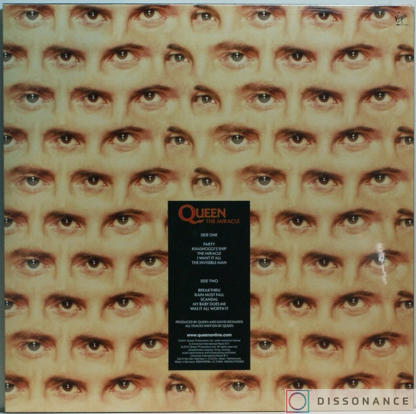Виниловая пластинка Queen - Miracle (1989) - фото 1