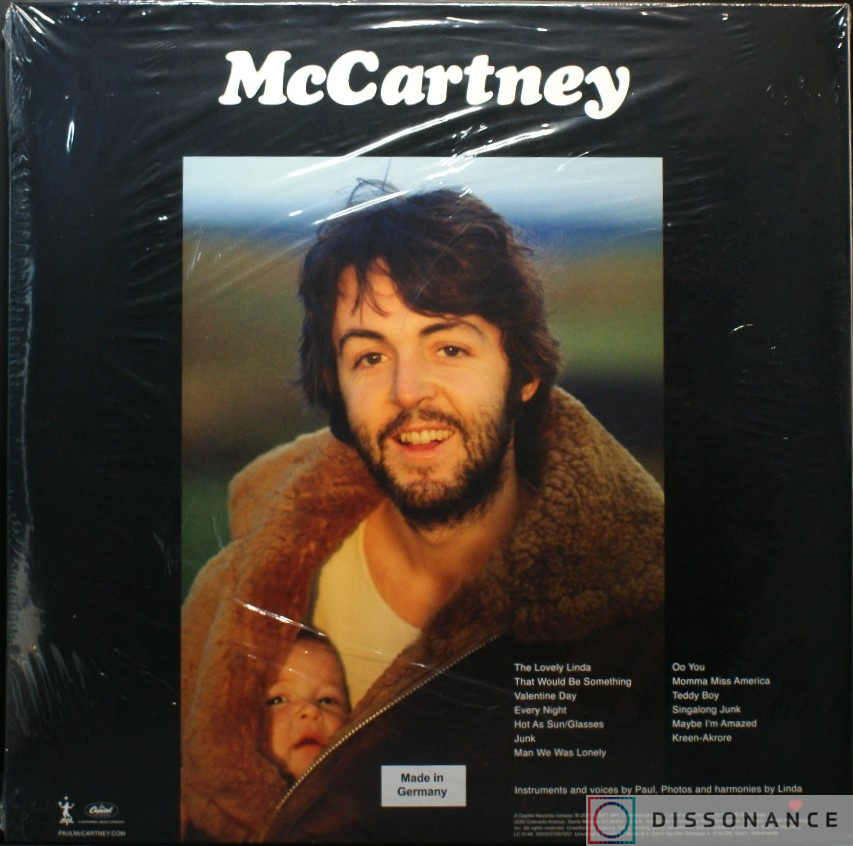 Виниловая пластинка Paul McCartney - McCartney (1970) - фото 1
