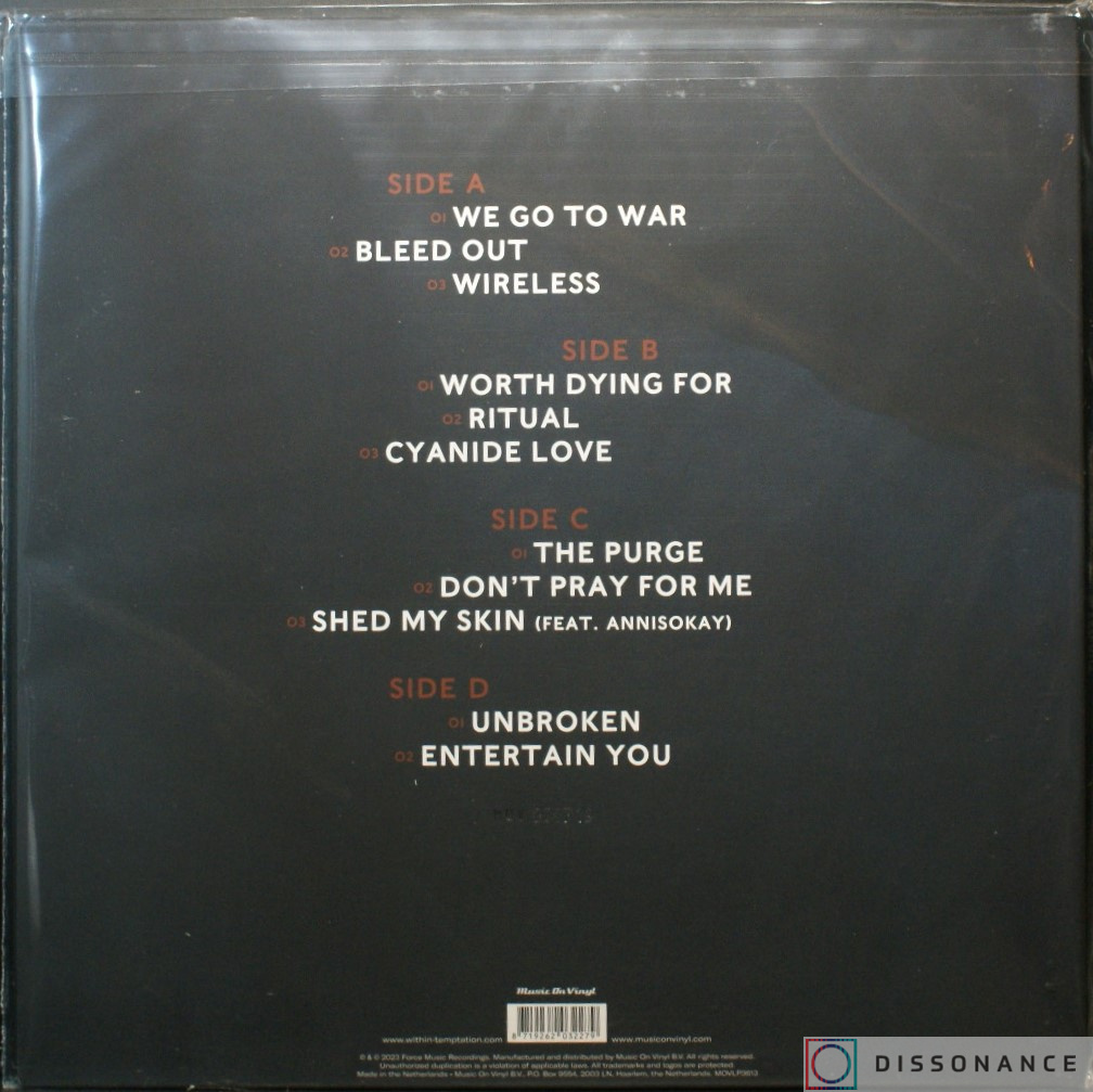 Виниловая пластинка Within Temptation - Bleed Out (2023) - фото 1