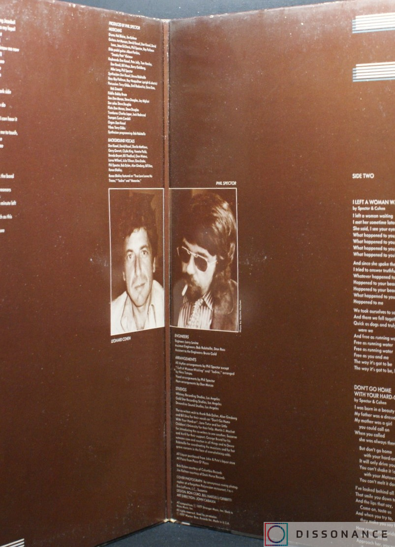 Виниловая пластинка Leonard Cohen - Death Of A Ladies Man (1977) - фото 1