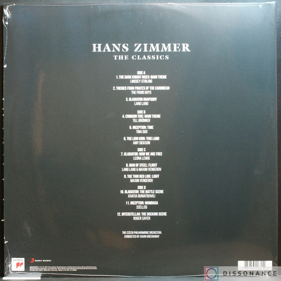 Виниловая пластинка Hans Zimmer - Classics (2017) - фото 1