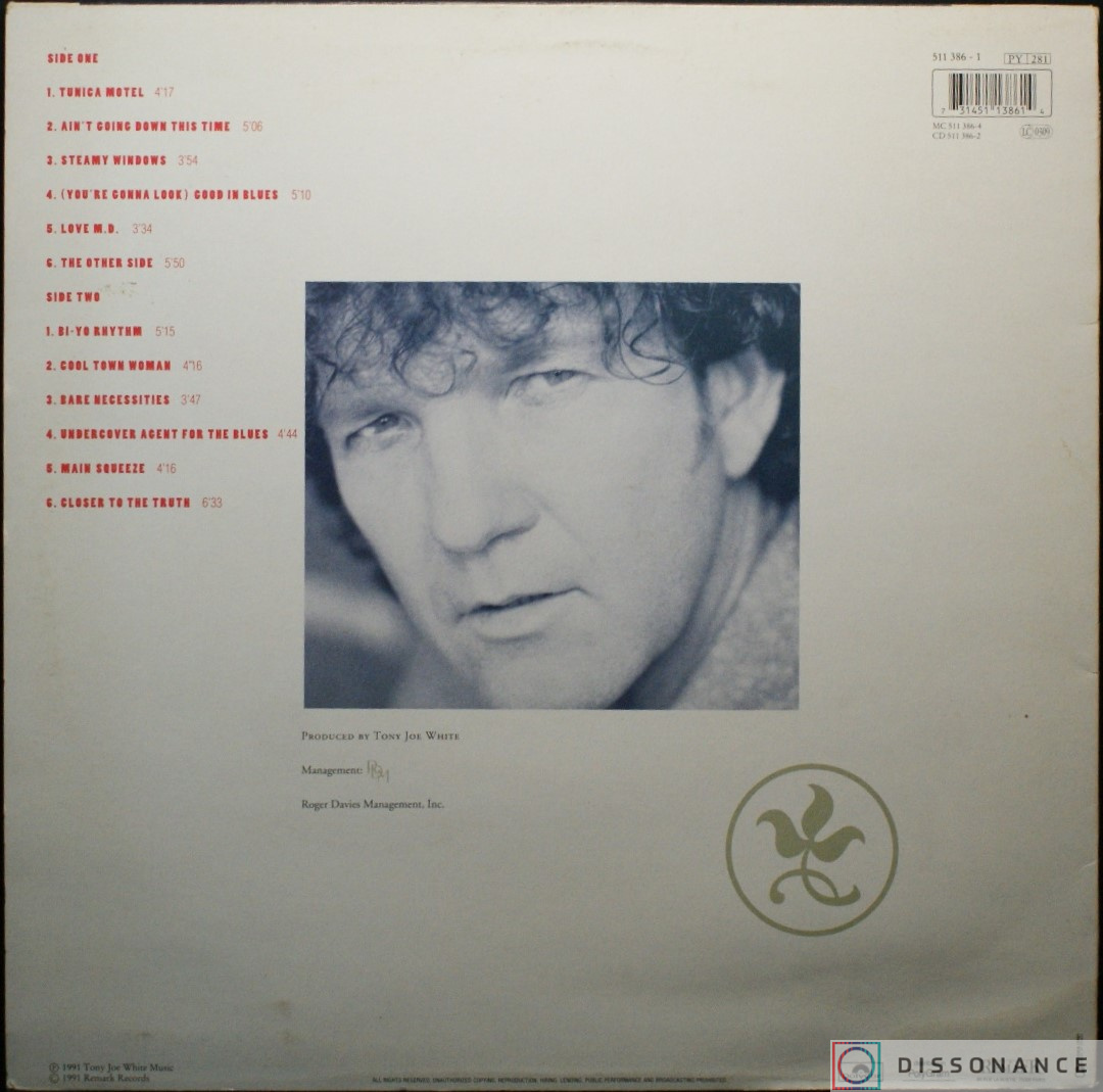 Виниловая пластинка Tony Joe White - Closer To The Truth (1991) - фото 1