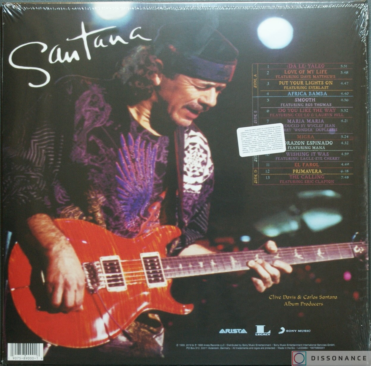 Виниловая пластинка Santana - Supernatural (1999) - фото 1