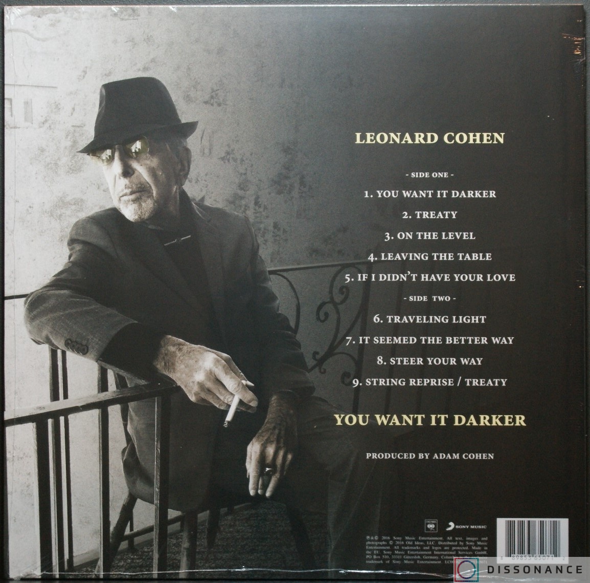 Виниловая пластинка Leonard Cohen - You Want It Darker (2016) - фото 1