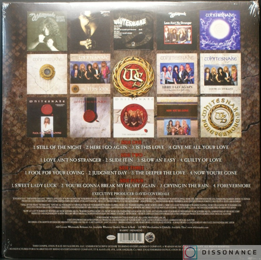 Виниловая пластинка Whitesnake - Greatest Hits Whitesnake (2022) - фото 1