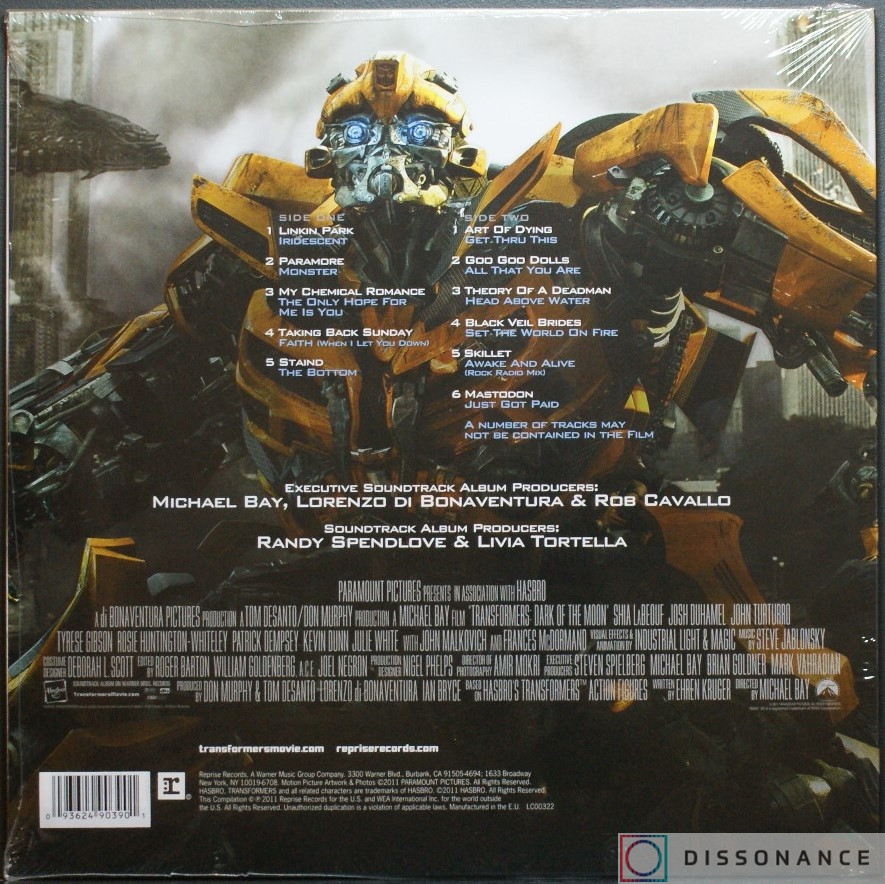 Виниловая пластинка Ost (Soundtrack) - Transformers Dark Of The Moon (2011) - фото 1