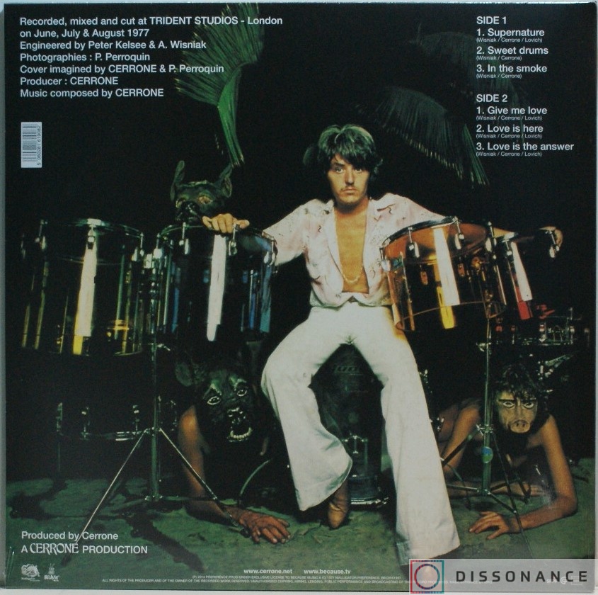 Виниловая пластинка Cerrone - Supernature (1977) - фото 1