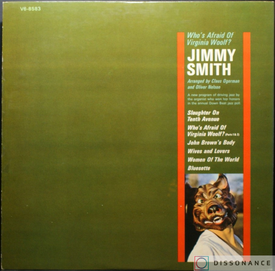 Виниловая пластинка Jimmy Smith - Whos Afraid Of Virginia Woolf (1964) - фото 2