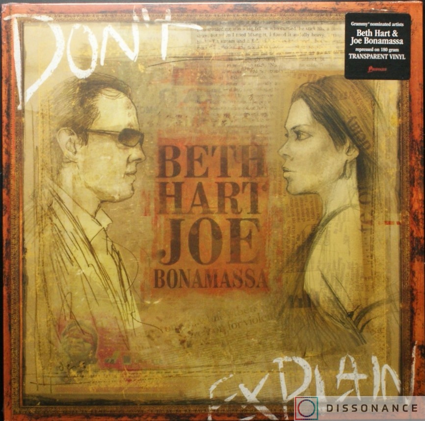 Виниловая пластинка Joe Bonamassa And Beth Hart - Dont Explain (2011) - фото обложки