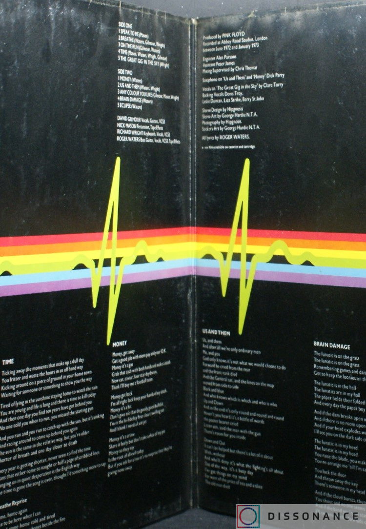 Виниловая пластинка Pink Floyd - Dark Side Of The Moon (1973) - фото 1