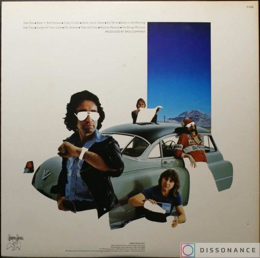 Виниловая пластинка Bad Company - Desolation Angels (1979) - фото 2