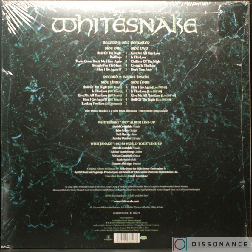 Виниловая пластинка Whitesnake - 1987 (1987) - фото 1