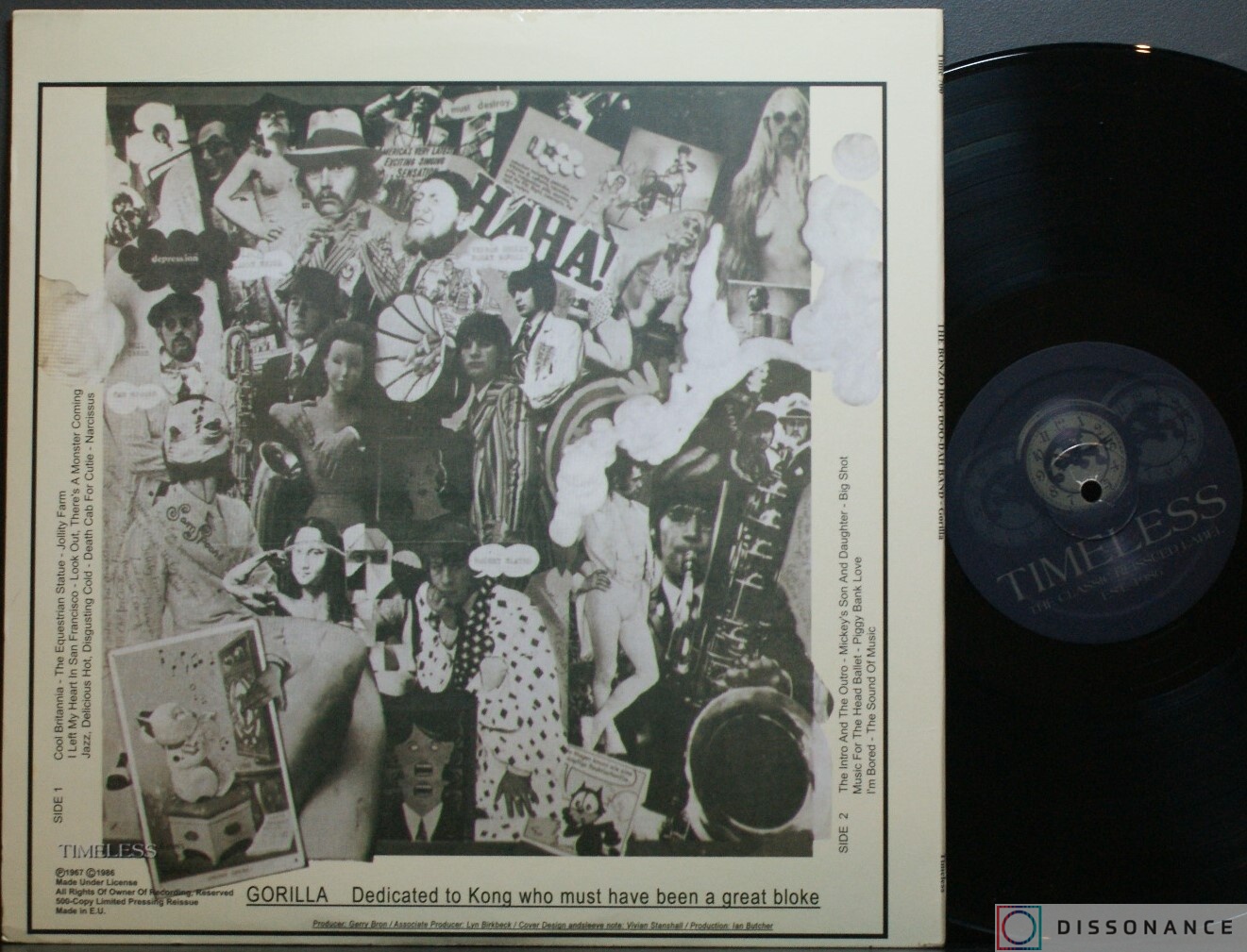 Виниловая пластинка Bonzo Dog Band - Gorilla (1967) - фото 1
