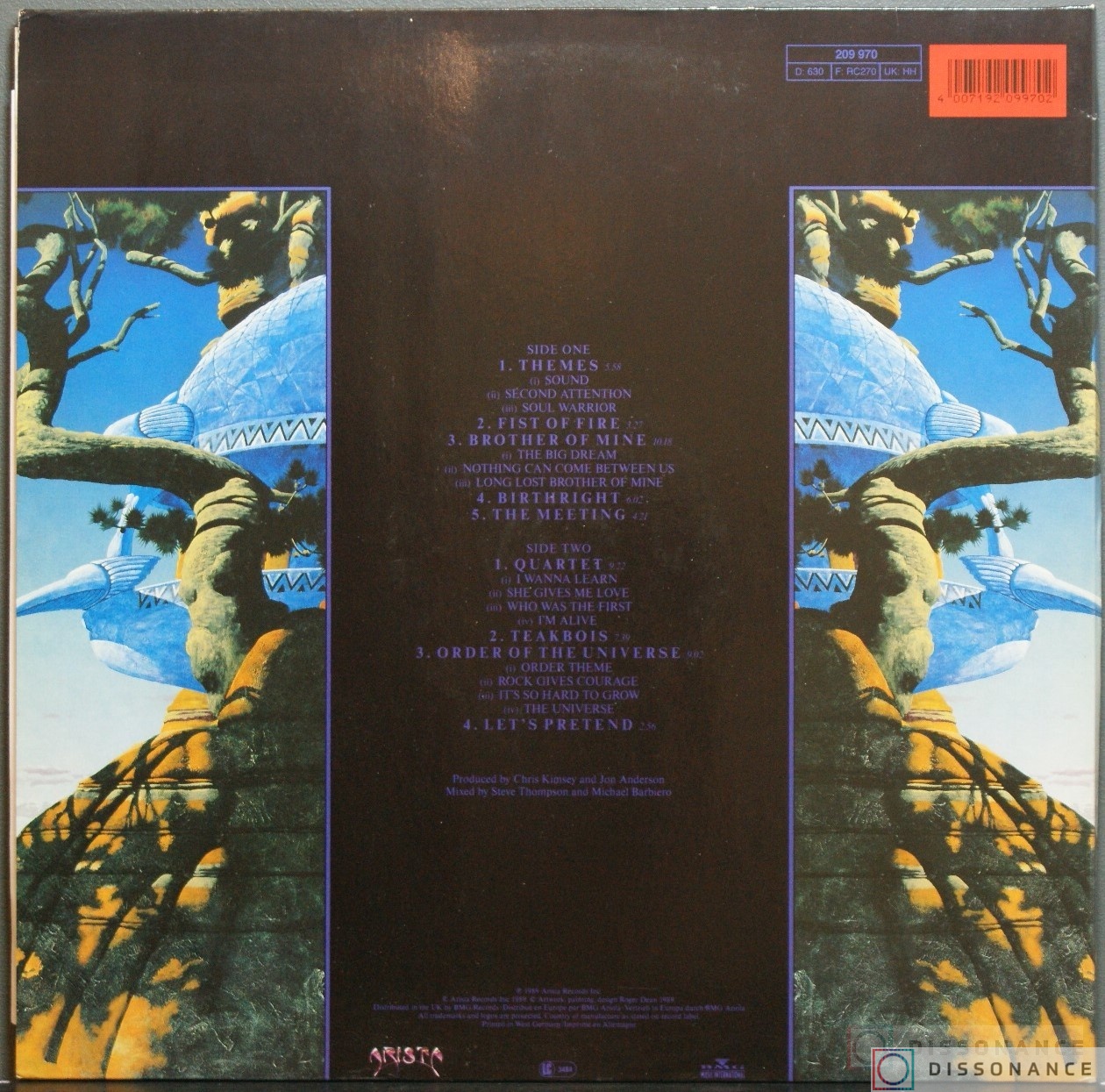 Виниловая пластинка Anderson Bruford Wakeman Howe - Anderson Bruford Wakeman Howe (1989) - фото 1
