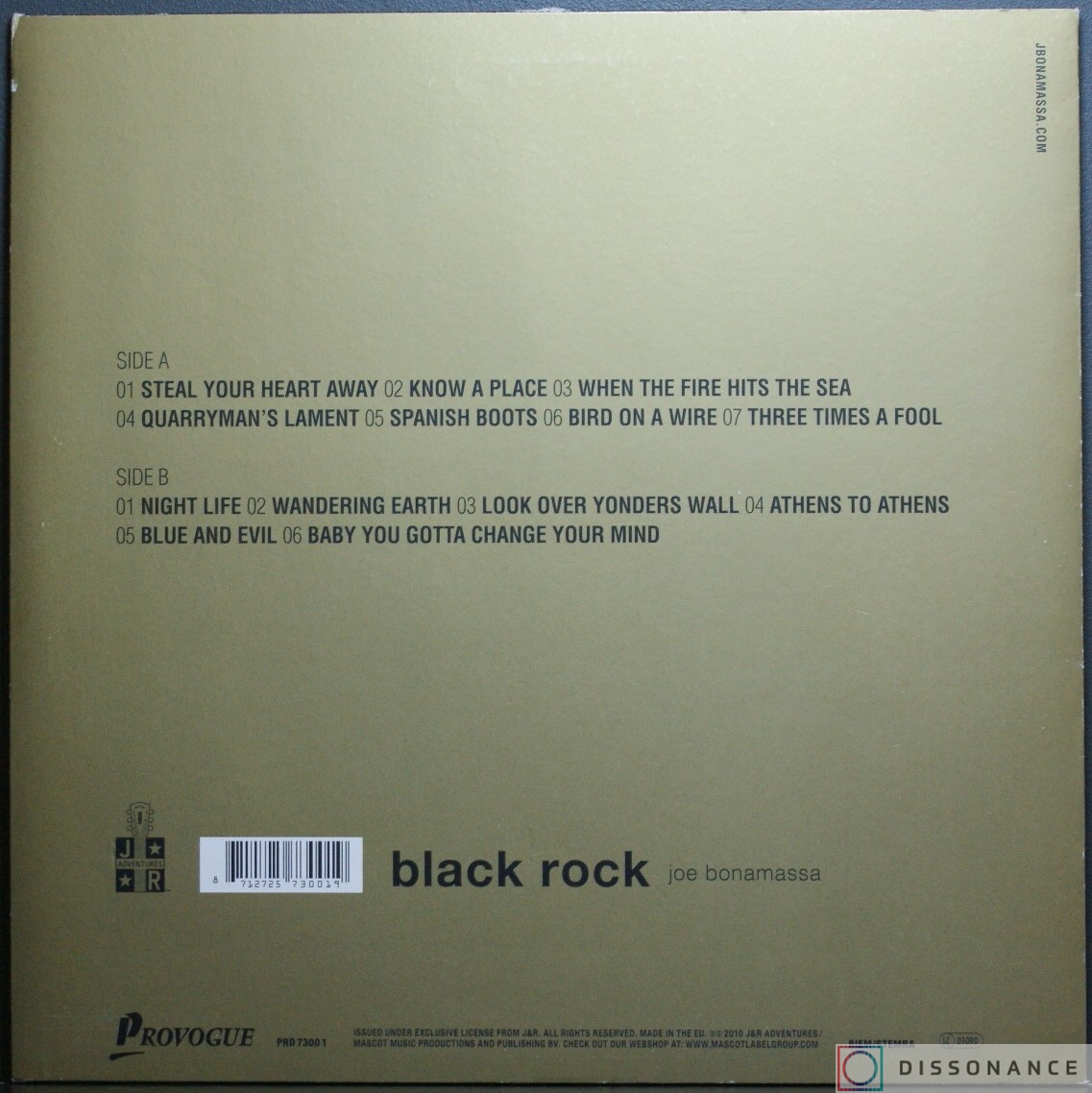 Виниловая пластинка Joe Bonamassa - Black Rock (2010) - фото 1