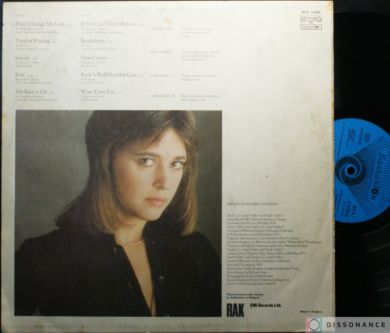 Виниловая пластинка Suzi Quatro - If You Knew Suzi (1978) - фото 1